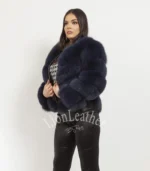 Ženska bunda sa prirodnim krznom - Andrea