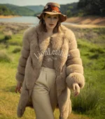 Ženska bunda sa prirodnim krznom - Draga 01B