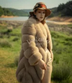 Ženska bunda sa prirodnim krznom - Draga 01B