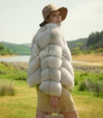 Ženska bunda sa prirodnim krznom - Draga 03B