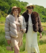 Ženska bunda sa prirodnim krznom - Draga 03B