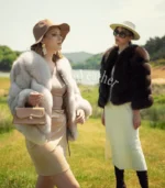 Ženska bunda sa prirodnim krznom - Draga 03B