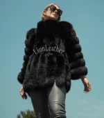 Ženska bunda sa prirodnim krznom - Draga 04B - Slika 2