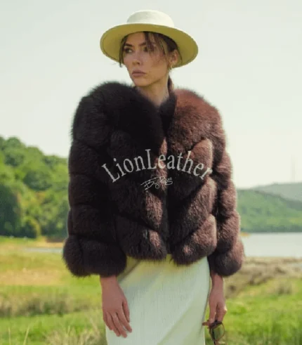 Ženska bunda sa prirodnim krznom - Draga 06B