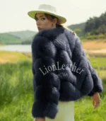 Ženska bunda sa prirodnim krznom - Draga 09B - Slika 2