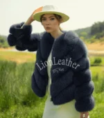 Ženska bunda sa prirodnim krznom - Draga 09B