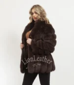 Ženska bunda sa prirodnim krznom - IVONA