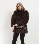 Ženska bunda sa prirodnim krznom - IVONA - Slika 2