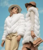 Ženska bunda sa prirodnim krznom - Jovana