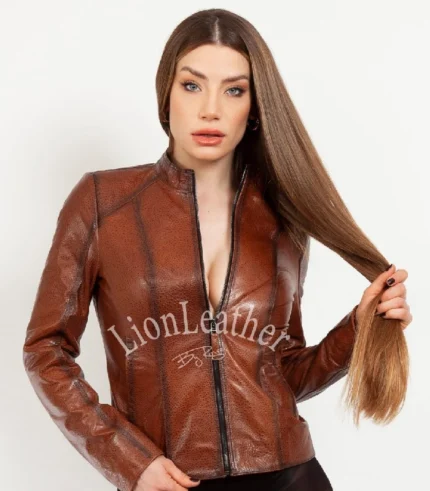 Ženska kožna jakna Draga - 01B