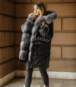 Ženska parka sa prirodnim krznom - Iskra 03C