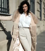 Elegantni kaput sa prirodnim krznom Milena - 01B