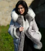 Ženska parka sa prirodnim krznom - Iskra 014C