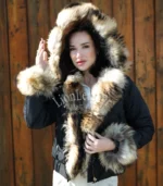 Ženska parka sa prirodnim krznom Milena - 01C