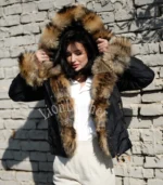 Ženska parka sa prirodnim krznom Milena - 01C