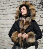 Ženska parka sa prirodnim krznom Milena - 01C