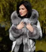 Ženska parka sa prirodnim krznom Milena - 02C