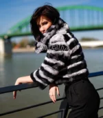 Ženska bunda sa prirodnim krznom Milena - 01B - Slika 2
