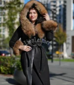 Ženski monton sa prirodnim krznom Milena - 04B